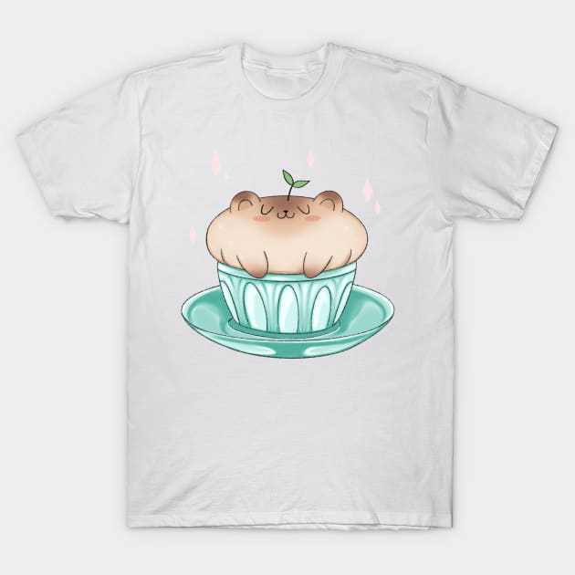 Warm drink buddy in a coffee cup T-Shirt by Itsacuteart